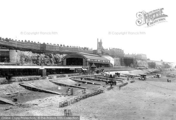 Photo of Ramsgate, Sands Station And The Beach c.1880