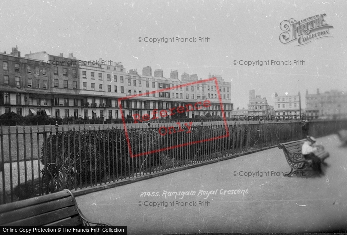 Photo of Ramsgate, The Royal Crescent 1890