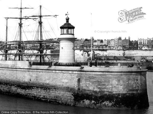 Photo of Ramsgate, The West Pier Lighthouse 1901