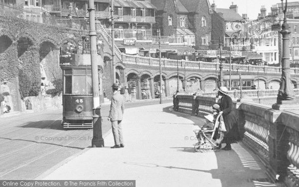 Photo of Ramsgate, Tram In New Road c.1920