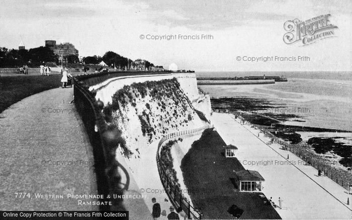 Photo of Ramsgate, Western Promenade And Undercliff c.1950
