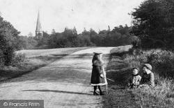 Children In Ranmore Lane 1906, Ranmore Common