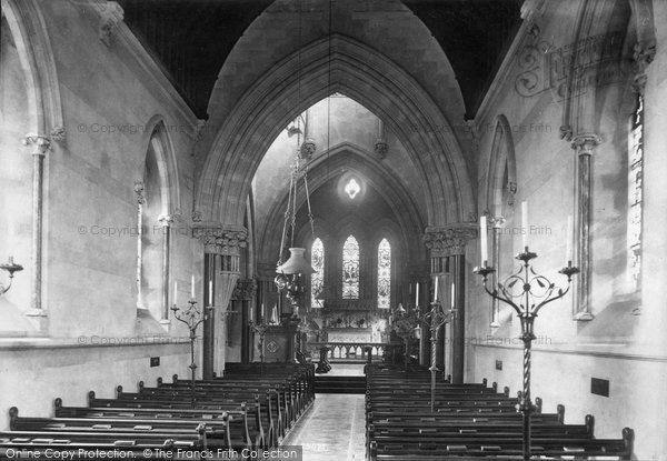 Photo of Ranmore Common, Church Interior 1906