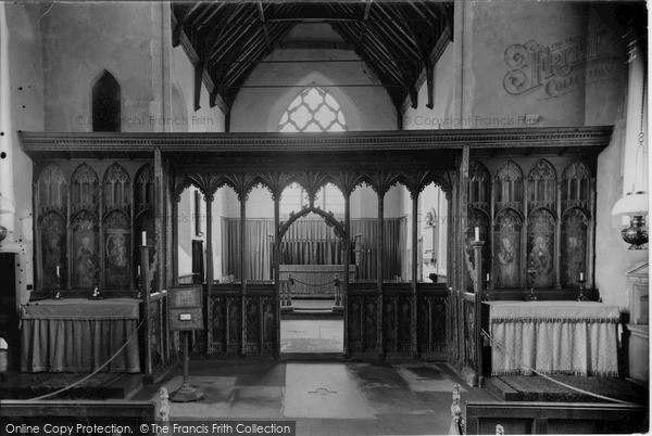 Photo of Ranworth, Screen In The Church Of St Helen c.1933