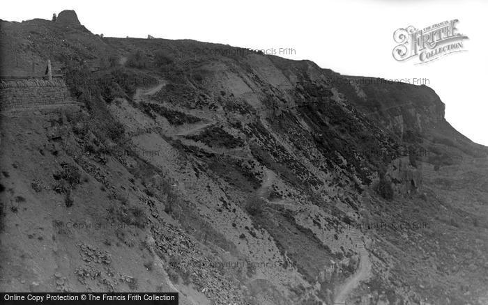 Photo of Ravenscar, Cliff Path Down c.1900