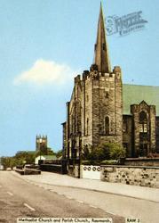 Methodist Church And Parish Church c.1965, Rawmarsh