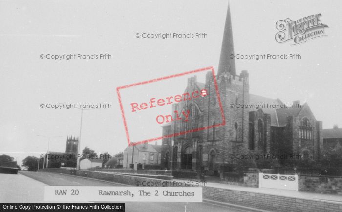 Photo of Rawmarsh, The Two Churches c.1965