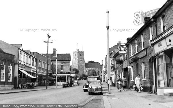 Photo of Rayleigh, The High Street c.1957