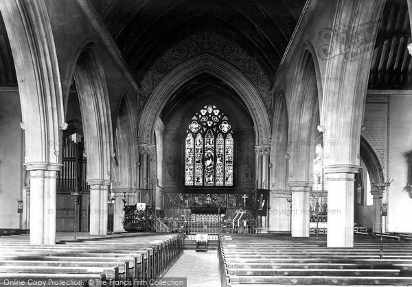 Photo of Reading, Church Of St Giles, Interior 1896
