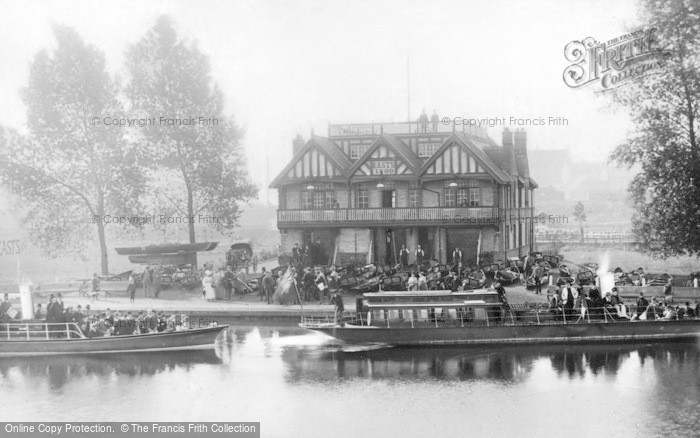 Photo of Reading, East's Boathouse, Thameside c.1890