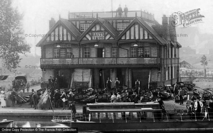 Photo of Reading, East's Boathouse, Thameside c.1890