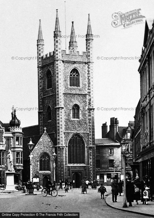 Photo of Reading, Friar Street And St Laurence's Church 1923