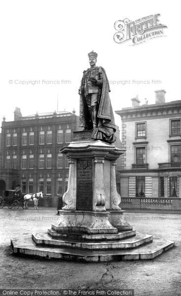 Photo of Reading, King Edward Vii Statue c.1905