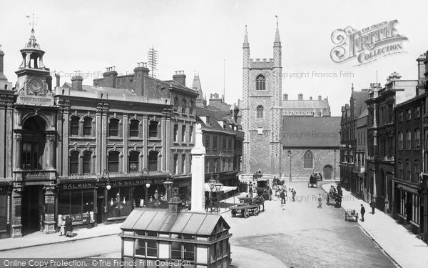 Photo of Reading, Market Place 1896