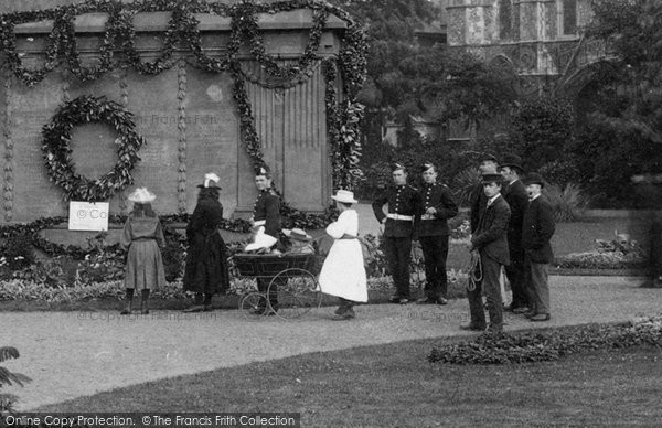 Photo of Reading, People In The Forbury Gardens 1890