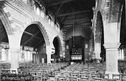 St Bartholomew's Church Interior c.1890, Reading