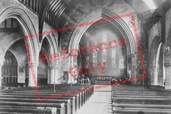 St Giles' Church Interior 1896, Reading