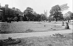 St Laurence's Church From The Forbury Gardens c.1890, Reading