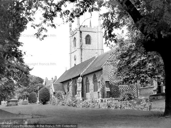 Photo of Reading, St Mary's Church c.1955