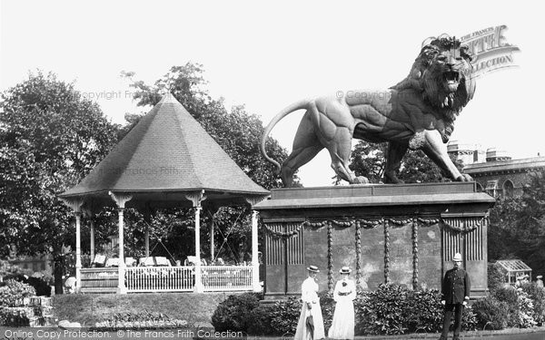 Photo of Reading, The Maiwand Memorial And Bandstand 1904