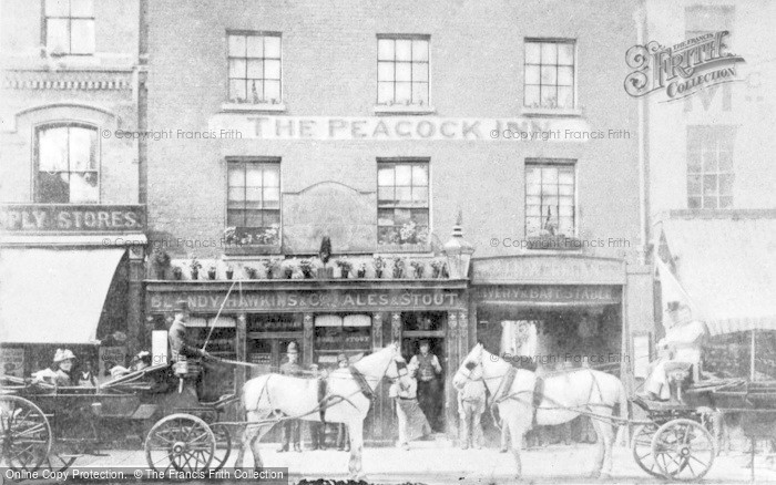 Photo of Reading, The Peacock Inn, Broad Street c.1895