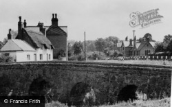 Seven Arch Bridge And School c.1955, Rearsby