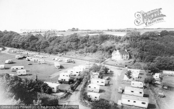 Photo of Red Wharf Bay, Castle Bank Caravan Site c.1960