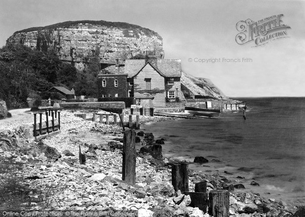 Photo of Red Wharf Bay, Castle Rock And Sea Garth House c.1950