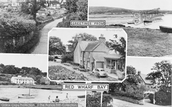 Photo of Red Wharf Bay, Composite c.1960