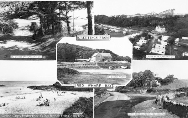 Photo of Red Wharf Bay, Composite c.1965