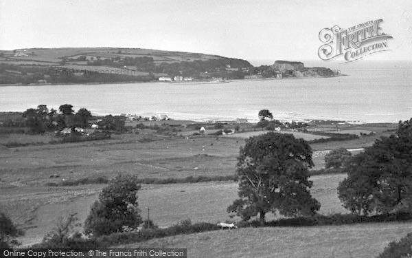 Photo of Red Wharf Bay, Showing Castle Rock c.1950