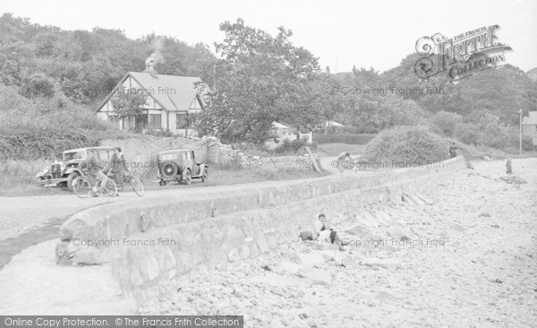 Photo of Red Wharf Bay, The Beach c.1936
