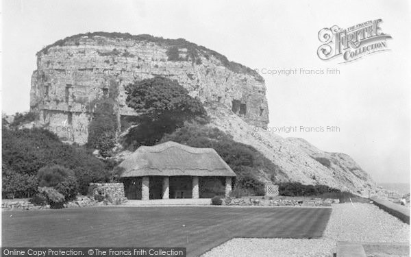 Photo of Red Wharf Bay, The Castle Rock c.1935