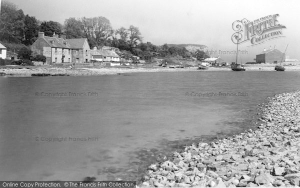 Photo of Red Wharf Bay, The Green And Castle Rock c.1939
