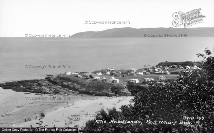 Photo of Red Wharf Bay, The Headlands c.1965