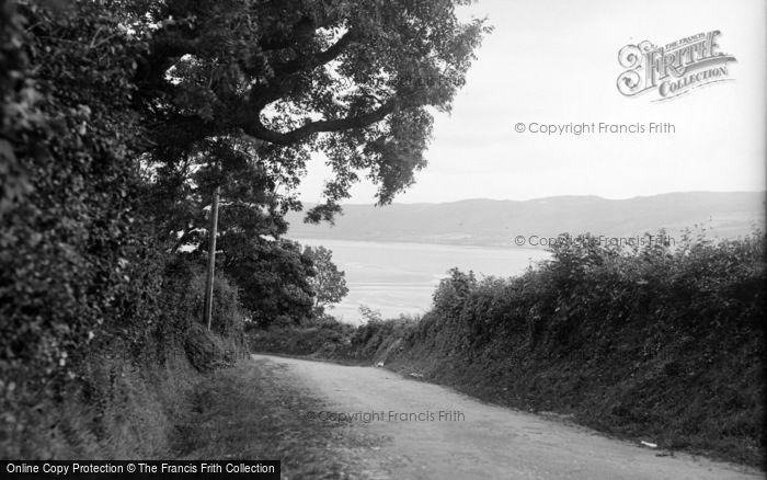 Photo of Red Wharf Bay, The Road To The Beach c.1936