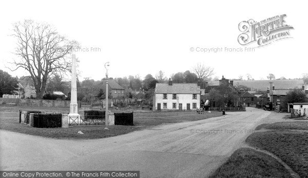 Photo of Redbourn, The Memorial And Village c.1955