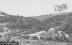 River Wye From The Old Hills c.1955, Redbrook