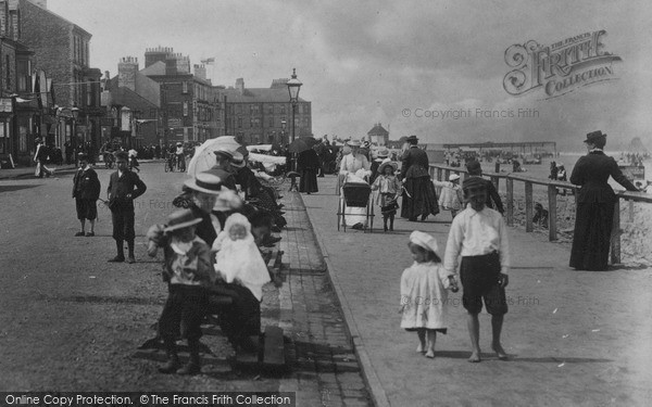 Photo of Redcar, A Busy Day, The Esplanade 1901
