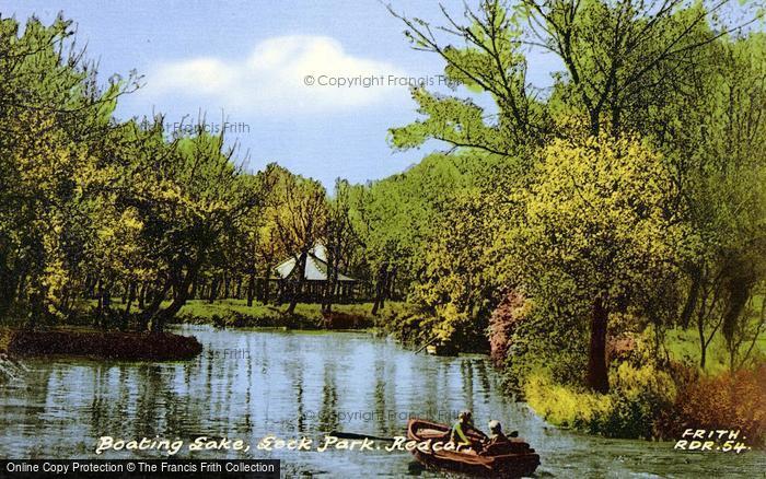 Photo of Redcar, Boating Lake, Locke Park c.1955
