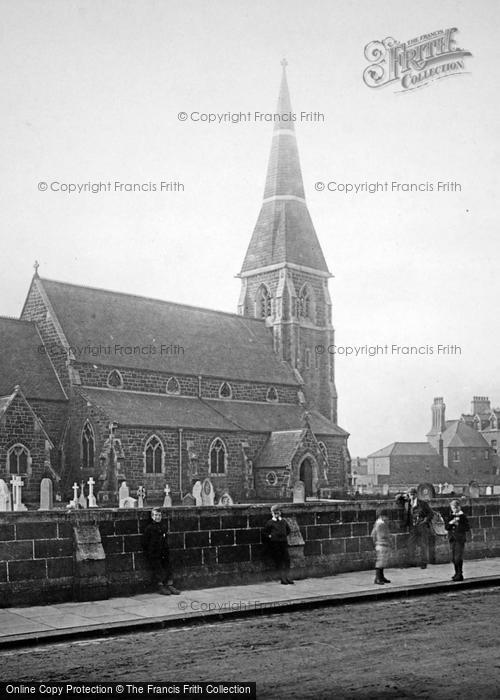 Photo of Redcar, Boys At Coatham Church 1891