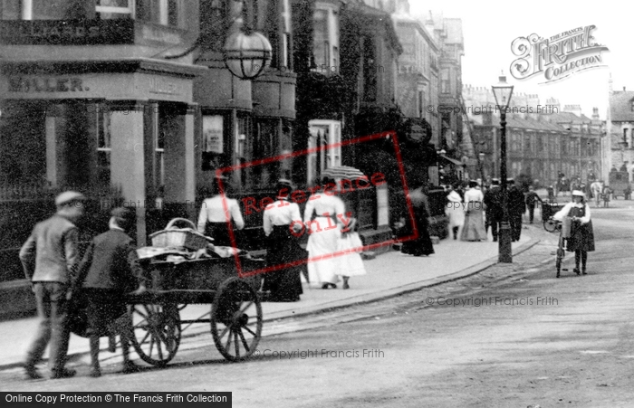Photo of Redcar, Boys Pushing A Hardcart 1901