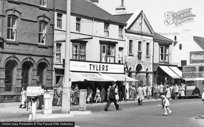 Photo of Redcar, Busy High Street c.1960