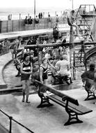 Coatham Enclosure, By The Bathing Pool 1932, Redcar