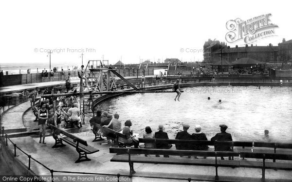 Photo of Redcar, Coatham Enclosure, The Bathing Pool 1932