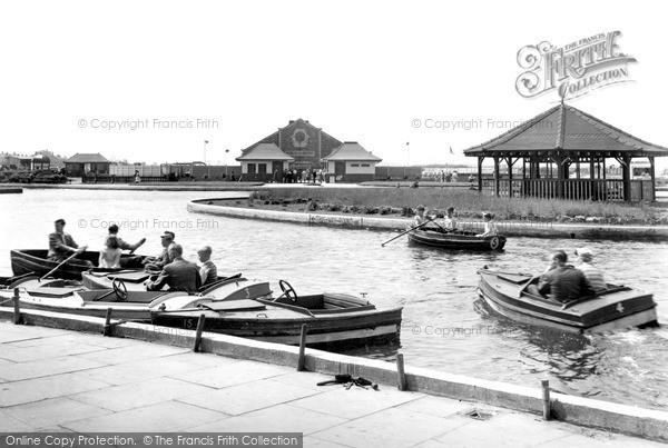 Photo of Redcar, Coatham Enclosure, The Boating Lake c.1955