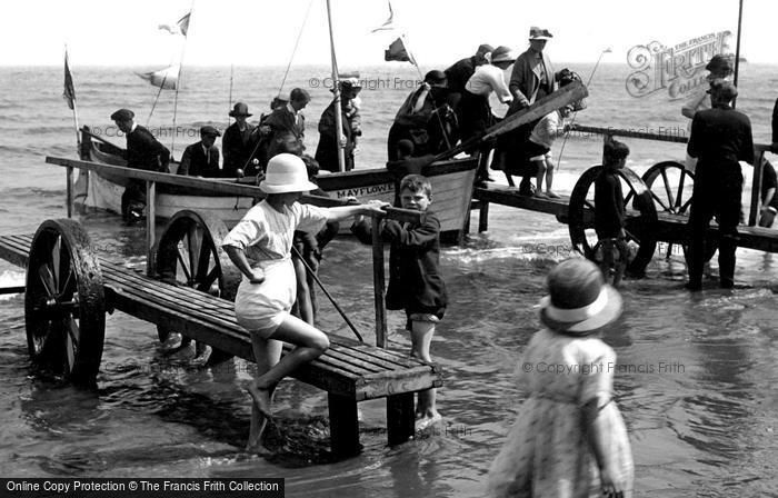 Photo of Redcar, Disembarking On The Beach 1924