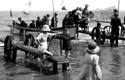 Disembarking On The Beach 1924, Redcar