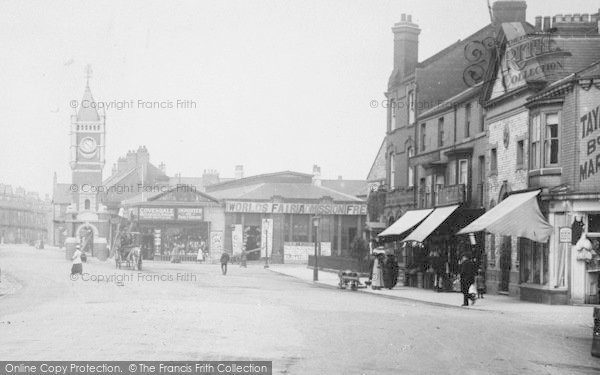 Photo of Redcar, High Street And Clock Tower 1913