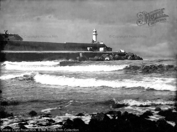Photo of Redcar, Lighthouse at River Tees Mouth 1925